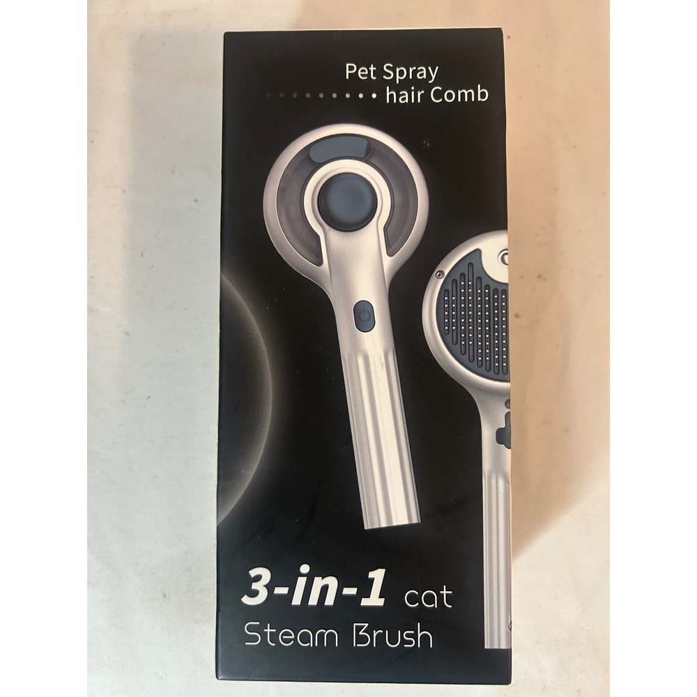 Qerilo 3 in 1 Cat Steam Brush Pet‎ Spray Grooming Tool USB Charging